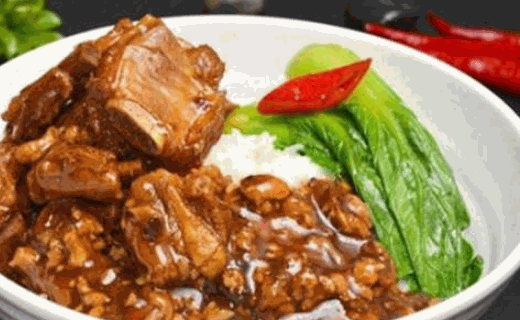 吮指疯狂鸡排排骨米饭