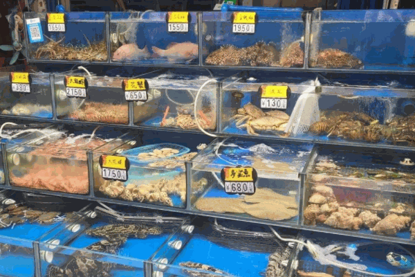 摆摊卖海鲜