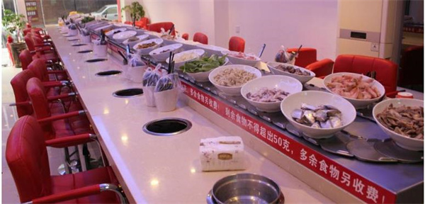 千涮百味自助旋转火锅