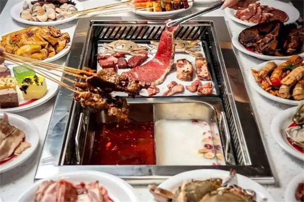 围炉海鲜烤肉自助