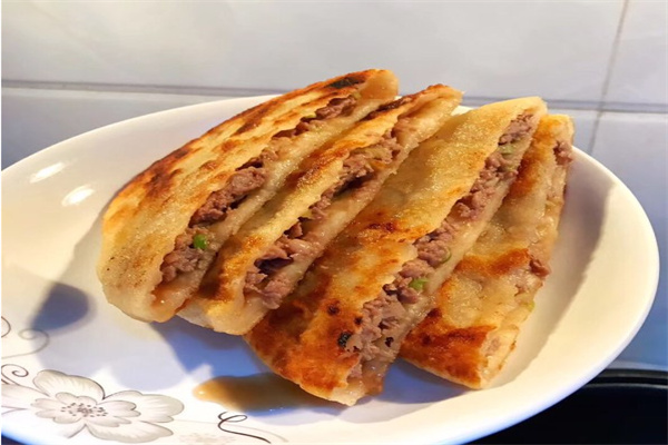 饼万兴金丝牛肉饼