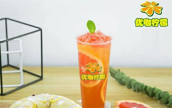 优咖柠檬奶茶