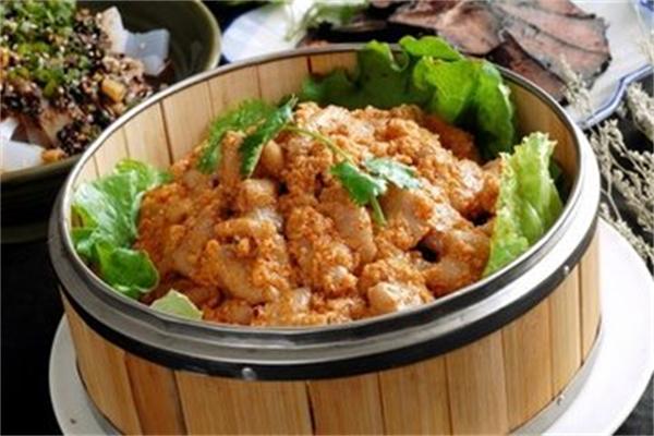 小金渣肉蒸饭