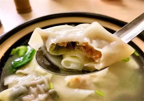 于记纱布袋馄饨
