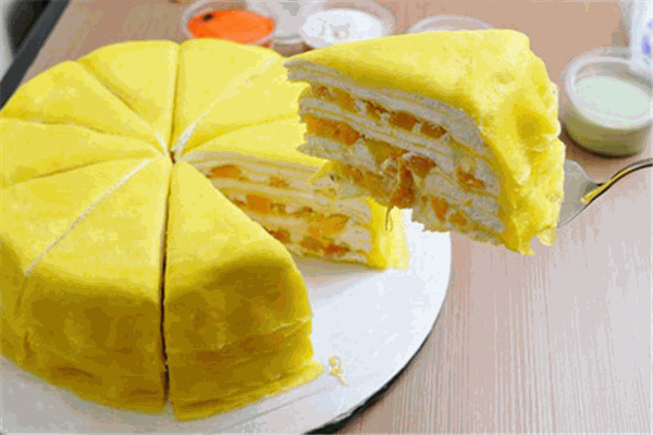 漫时光甜品榴莲千层蛋糕