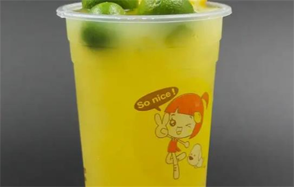 鲜茶柠檬宝贝奶茶