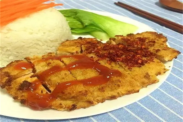 超级有力鸡排饭