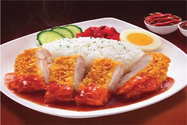 超级有力鸡排饭