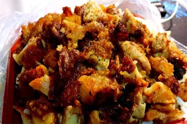 三味脆皮鸡烤肉拌饭