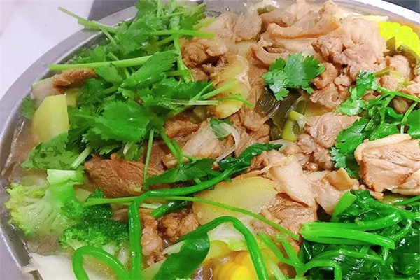 小火锅羊肉