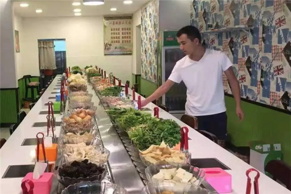 网红旋转小火锅