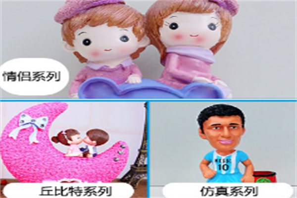 童趣拾光石膏像涂鸦