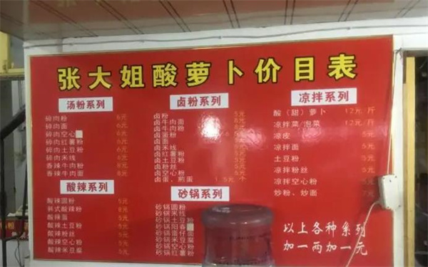 张大姐酸萝卜
