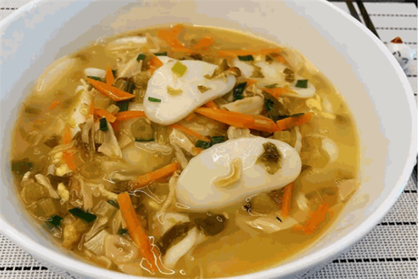 小草帽豆腐汤年糕