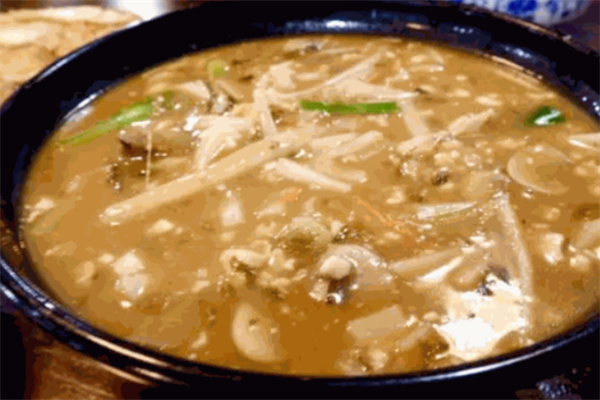 小草帽豆腐汤年糕