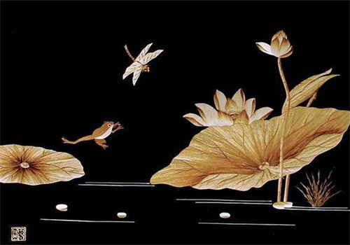 水淀风芦苇画