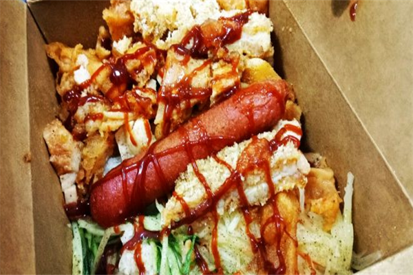 爱米滋脆皮鸡排饭