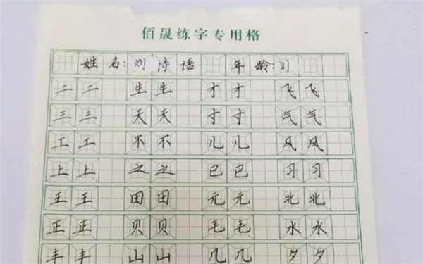 正元格佰晟练字