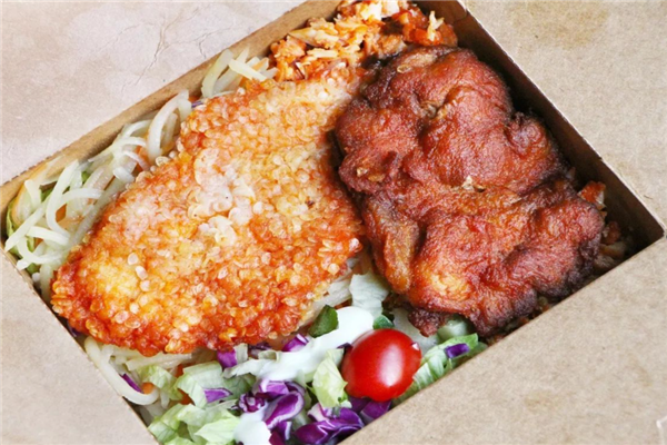 烤肉拌饭便当