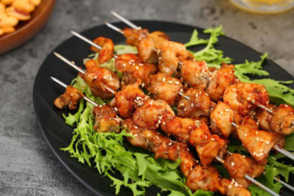 西鱿伏腰烤串