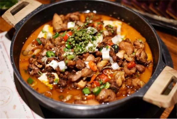 豆小涮藤椒豆花鸡