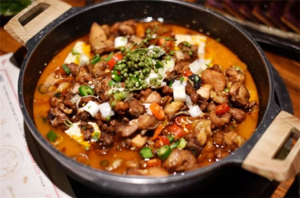 豆小涮藤椒豆花鸡