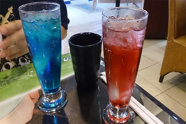 blue drink奶茶