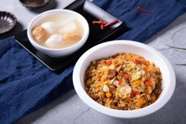 探舌牛油拌饭