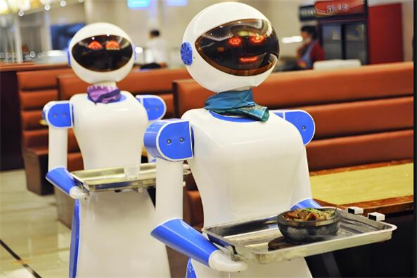 欢乐送送餐机器人