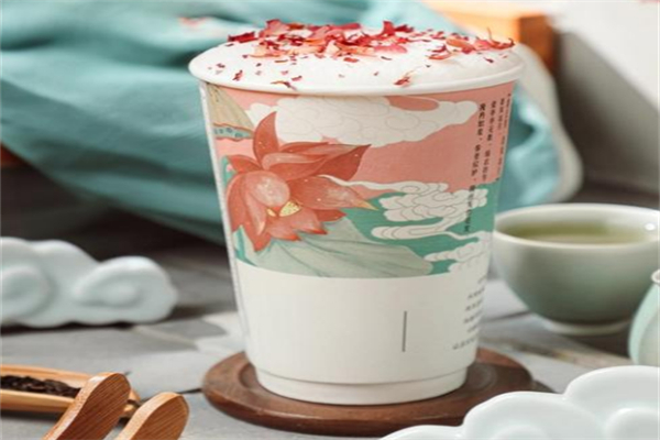茶遇桃山饮品