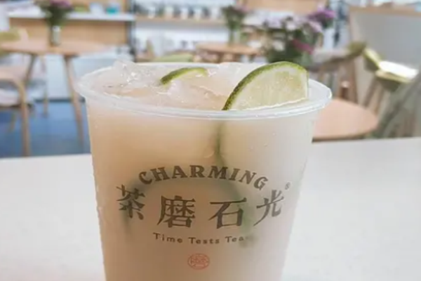茶磨石光奶茶