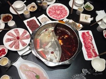 小青石九宫格火锅