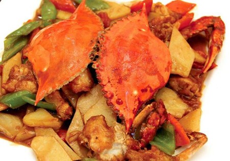角对角肉蟹煲