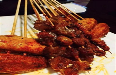 西鱿伏腰烤串