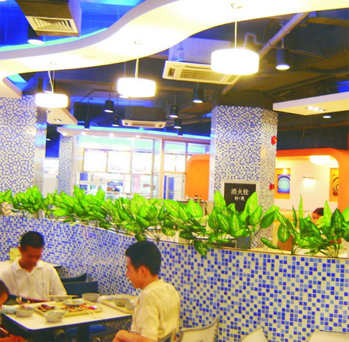 蓝与白快餐加盟