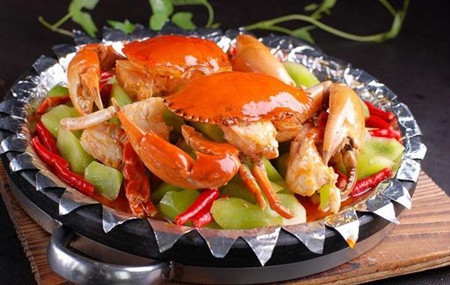 角对角肉蟹煲